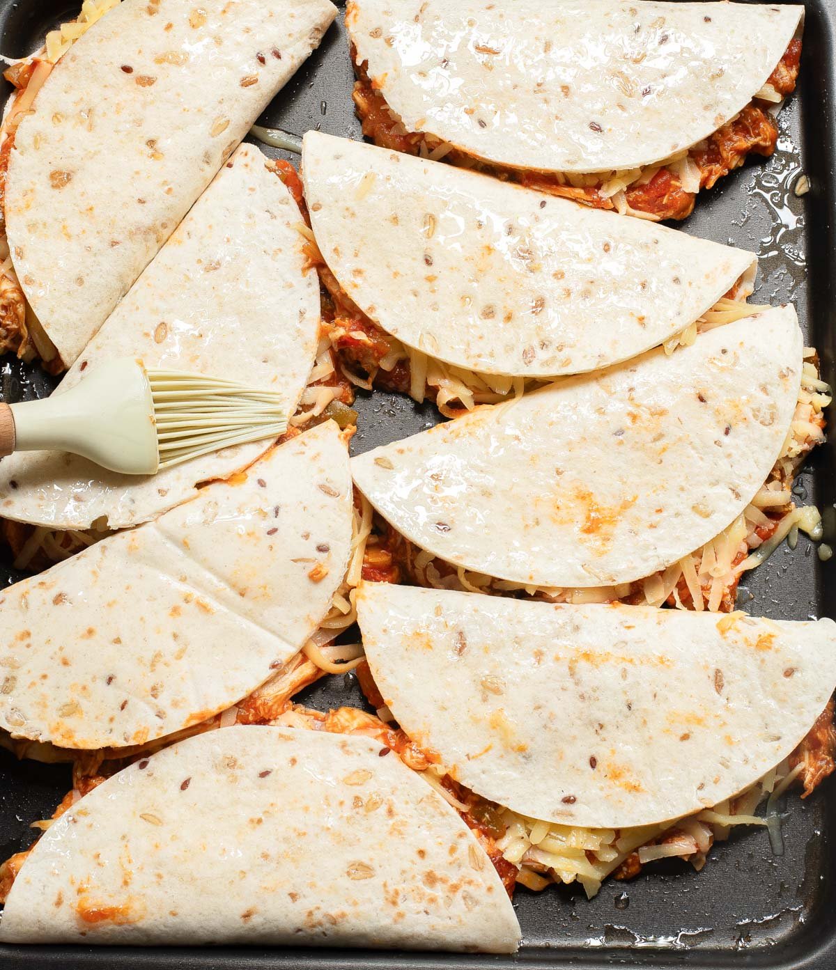 Baked Chicken Tacos ready to bake
