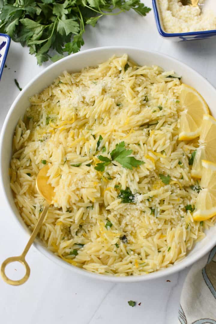 Lemon Roso Lemon Orzo Recipe - A Cedar Spoon