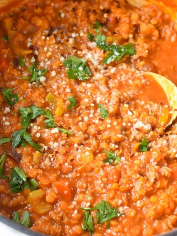 Lentil Sausage Soup Recipe 1200 x 1200