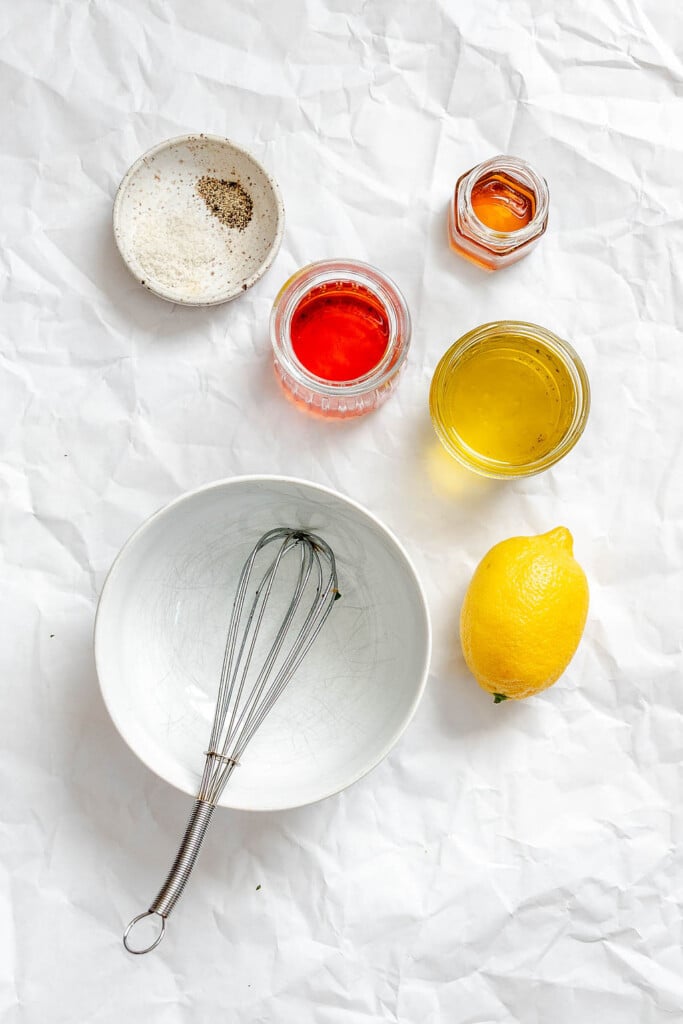 Summer Orzo Pasta Salad dressing ingredients 