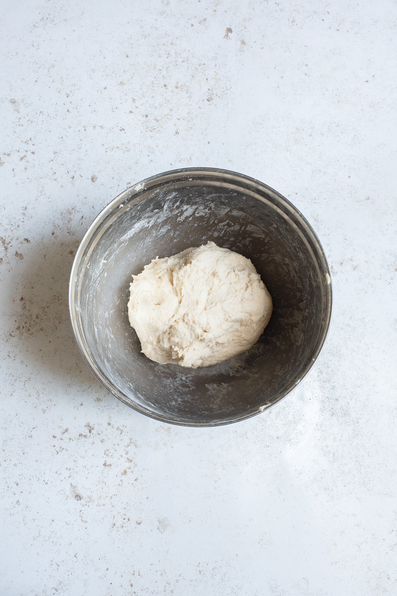 Easy Homemade Naan dough in a bowl