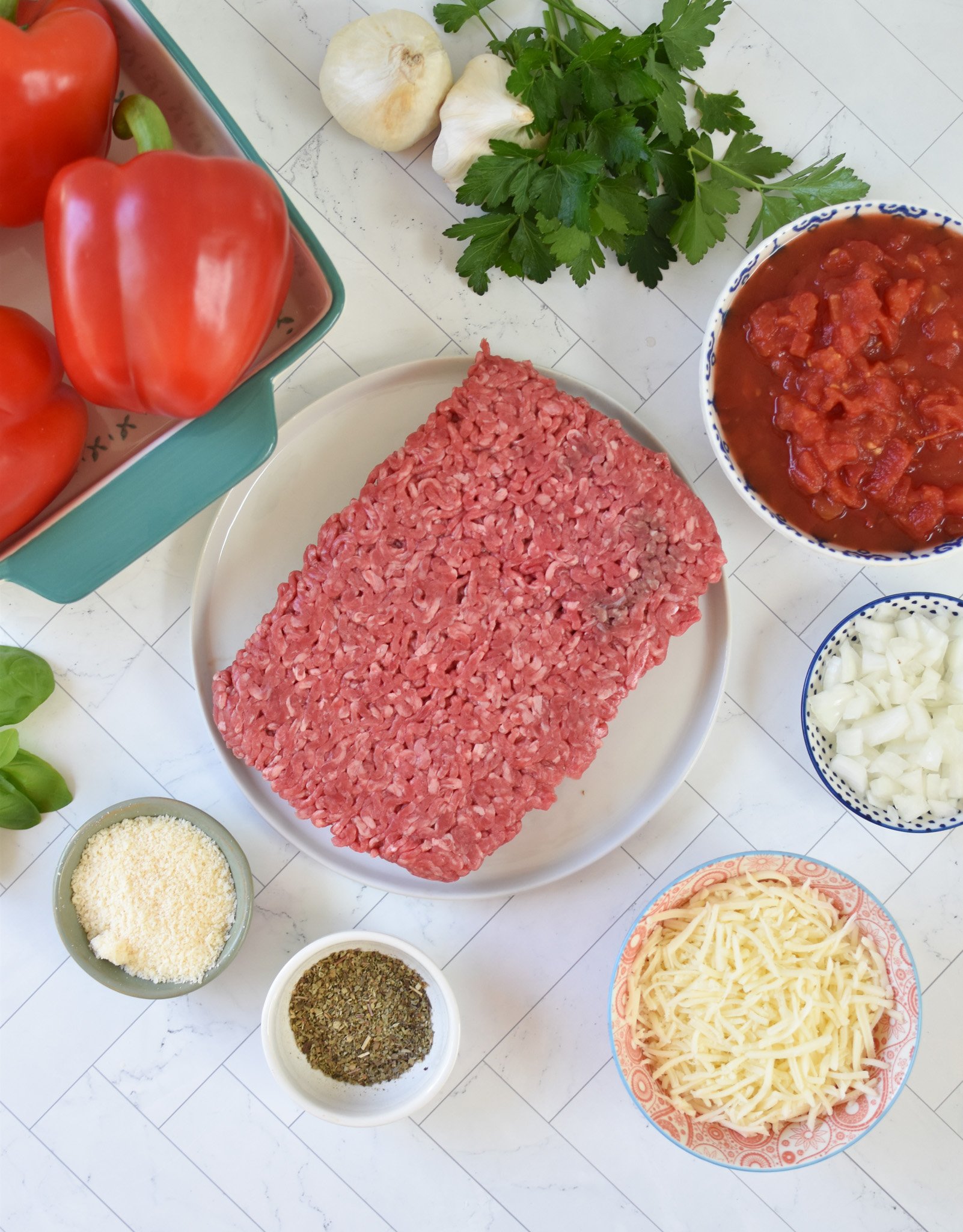 Grilled Stuffed Peppers ingredients 