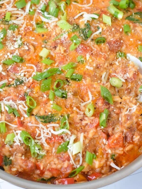 Creamy Cajun Sausage Rice Skillet 1200 x 1200