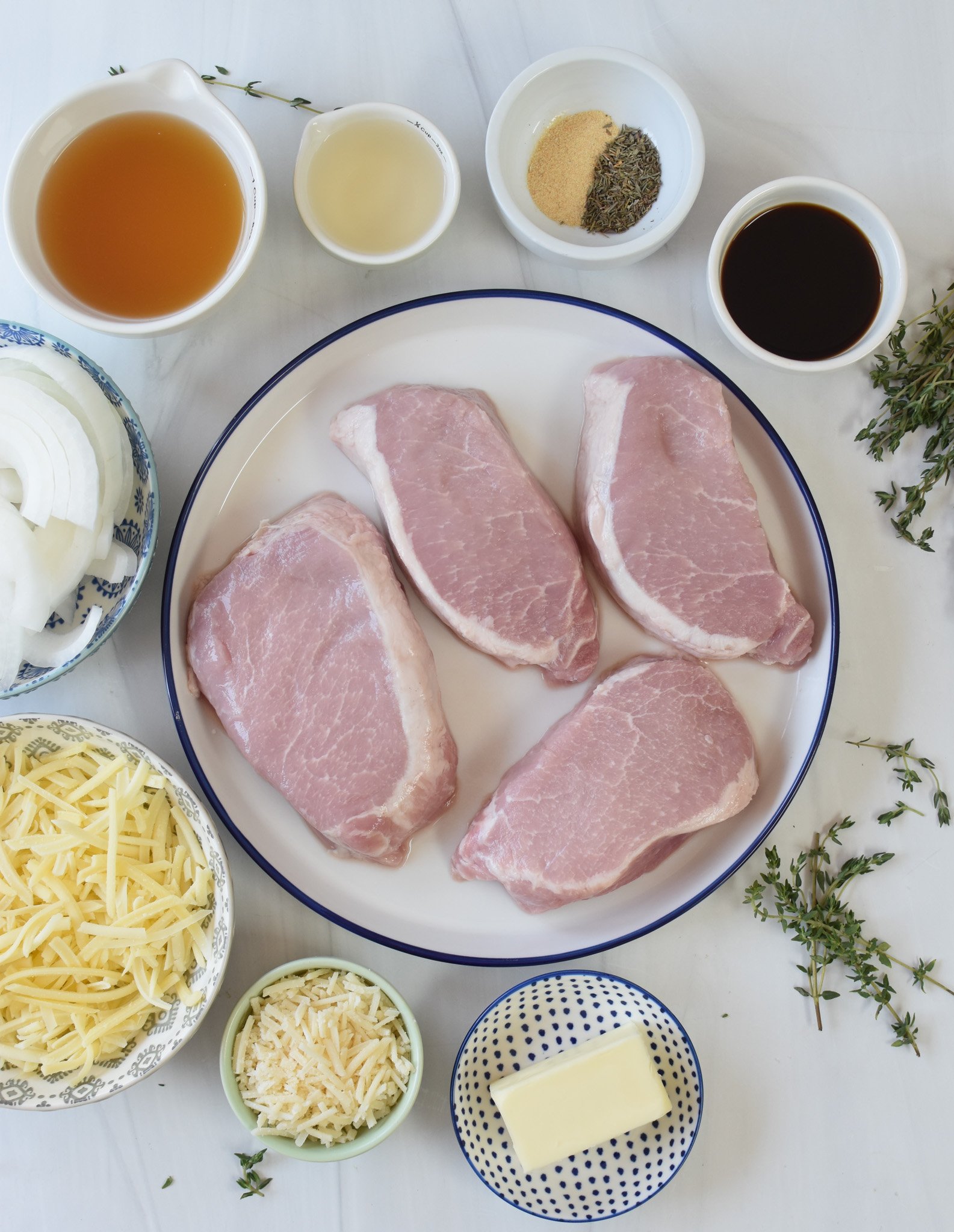 French Onion Pork Chops ingredients 