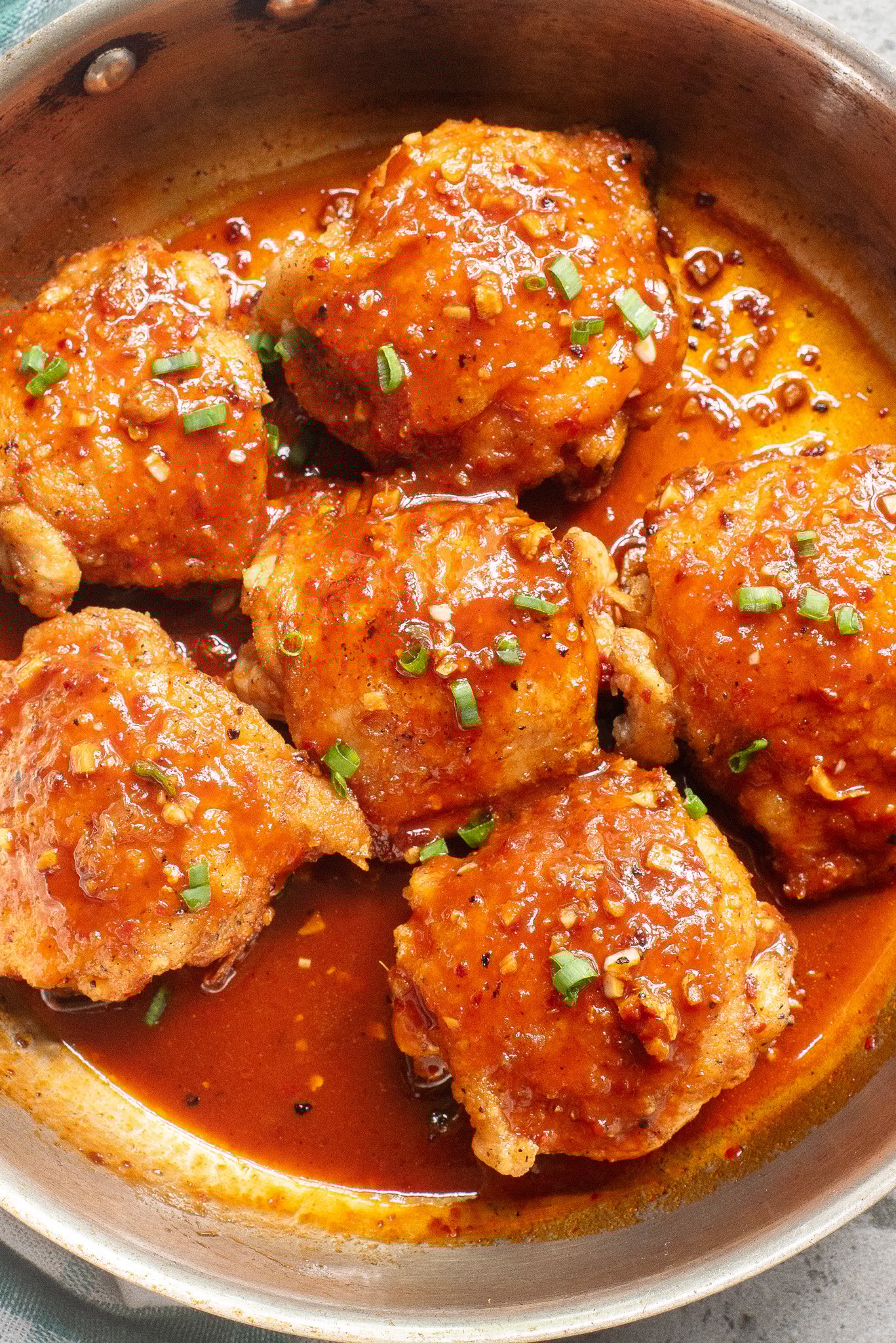 Honey Ginger Chicken in a skillet