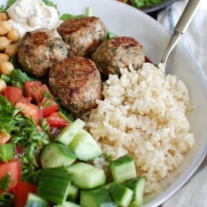 Mediterranean Baked Turkey Meatballs 1200 x 1200