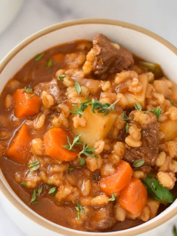 Slow Cooker Beef Barley Soup 1200 x 1200
