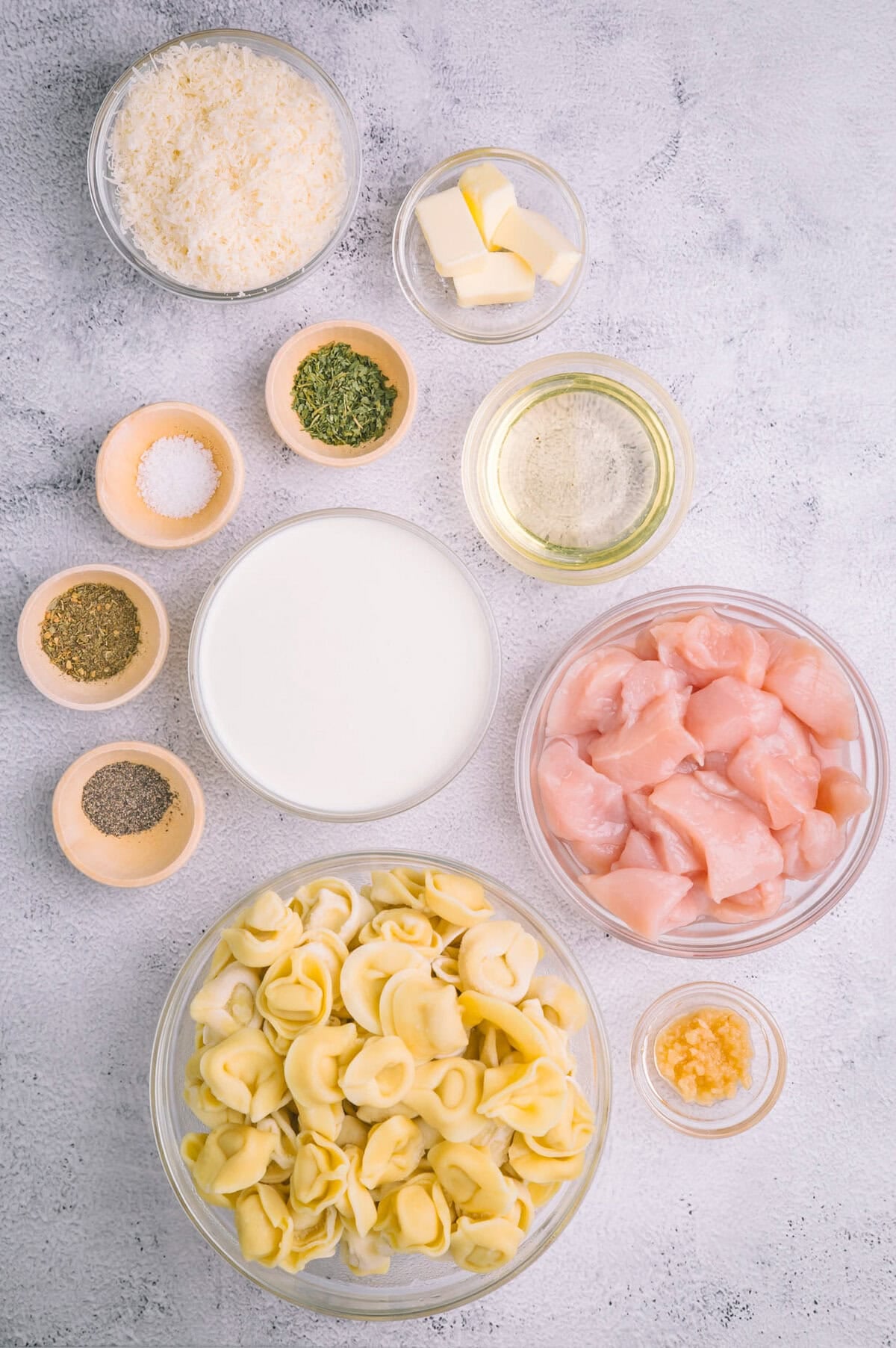 Olive Garden Chicken Tortellini Alfredo ingredients