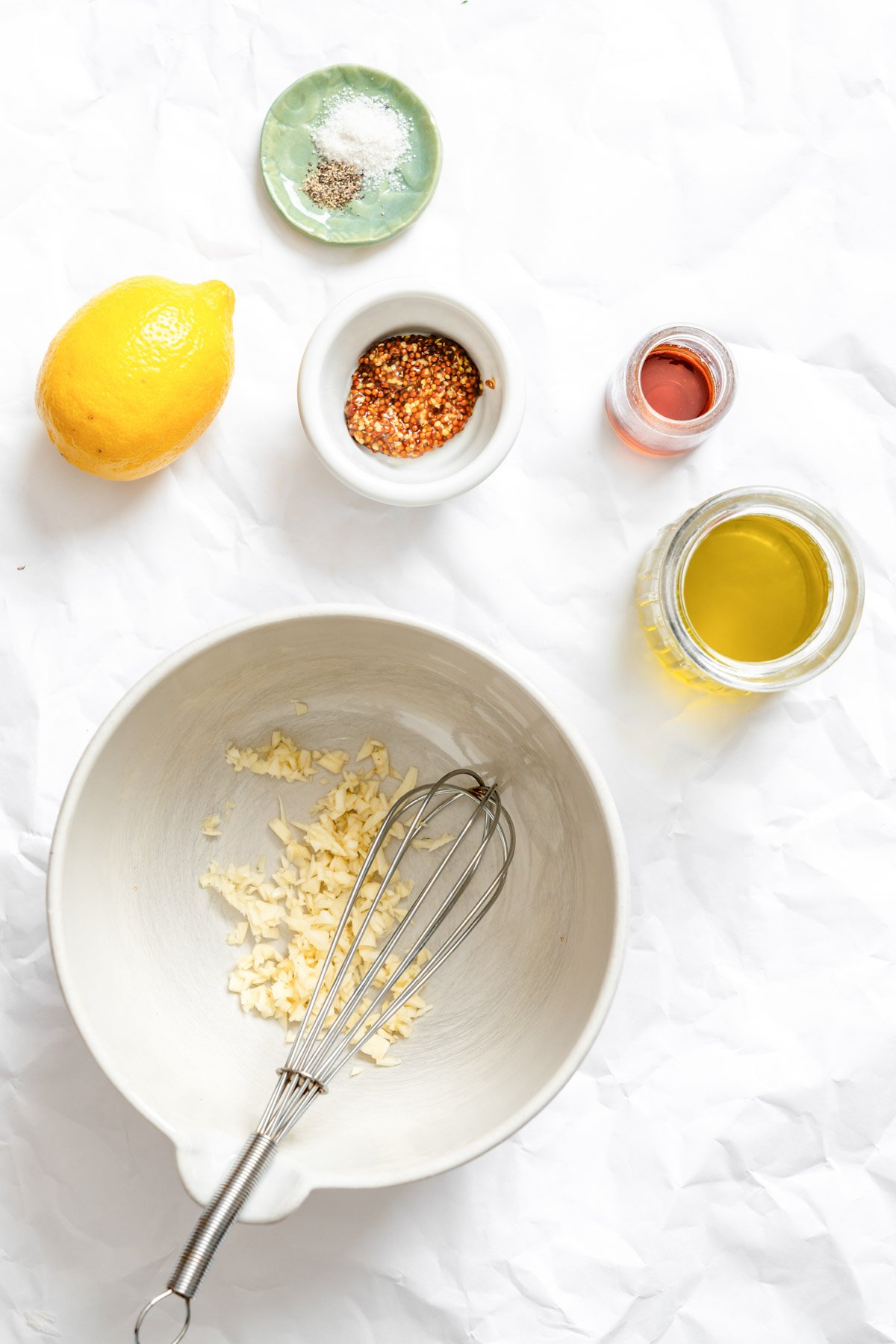 Brussels Sprout Slaw salad dressing ingredients