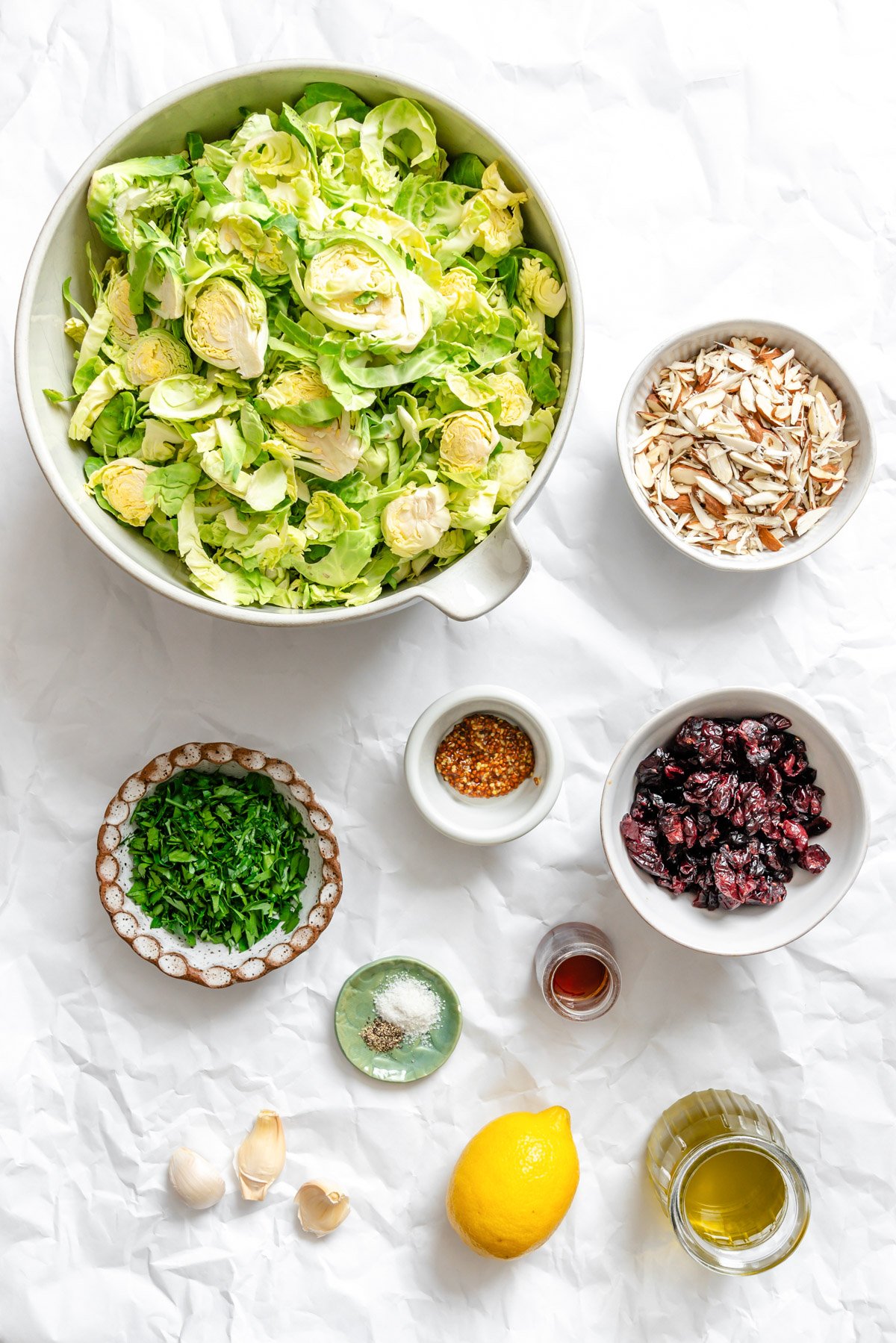 Brussels Sprout Slaw recipe ingredients