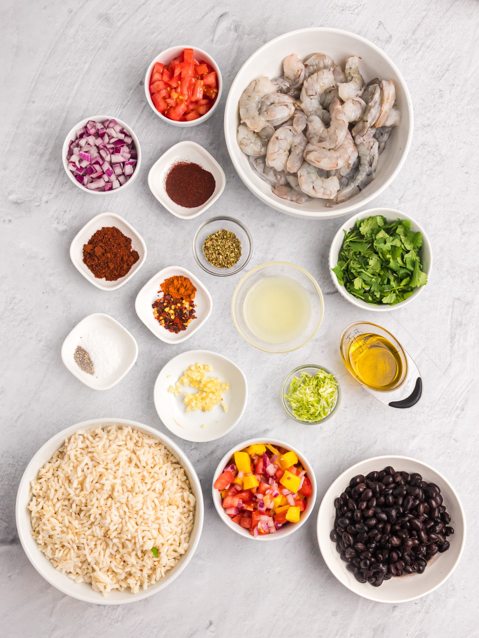 Spicy Shrimp ingredients 