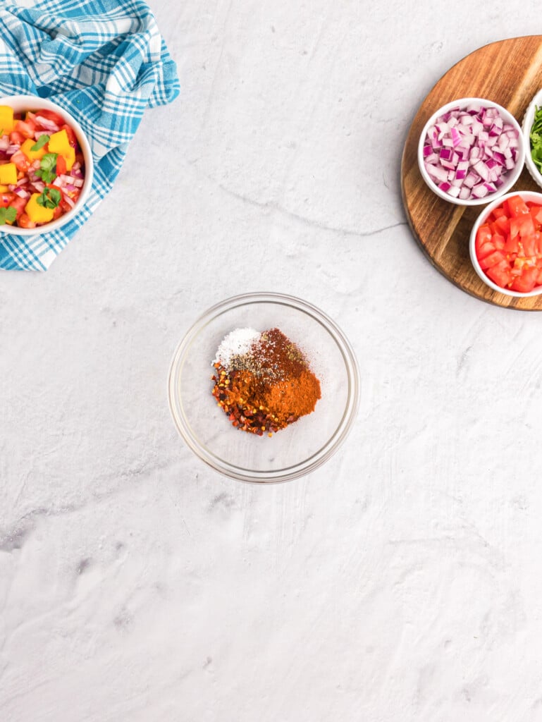 Spicy Shrimp spices in a bowl