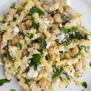 Chickpea Pasta Recipe with Feta 1200 x 1200