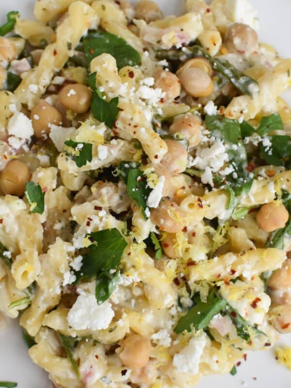 Chickpea Pasta Recipe with Feta 1200 x 1200