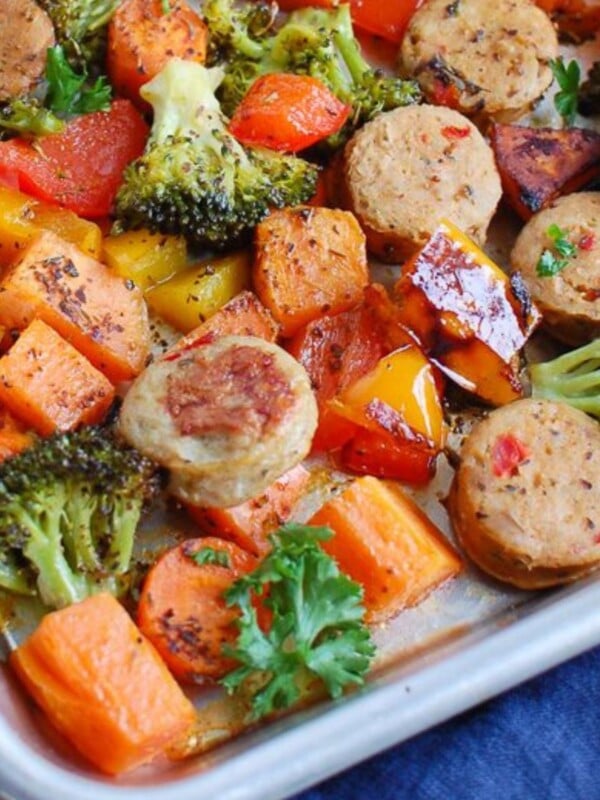 Sheet Pan Chicken Sausage and Vegetables 1200 x 1200