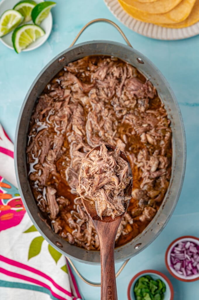 Slow Cooker Pulled Pork Tacos in the crockpot 