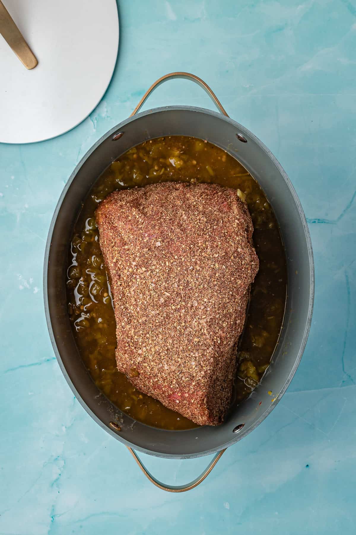 Slow Cooker Pulled Pork Tacos in a crockpot