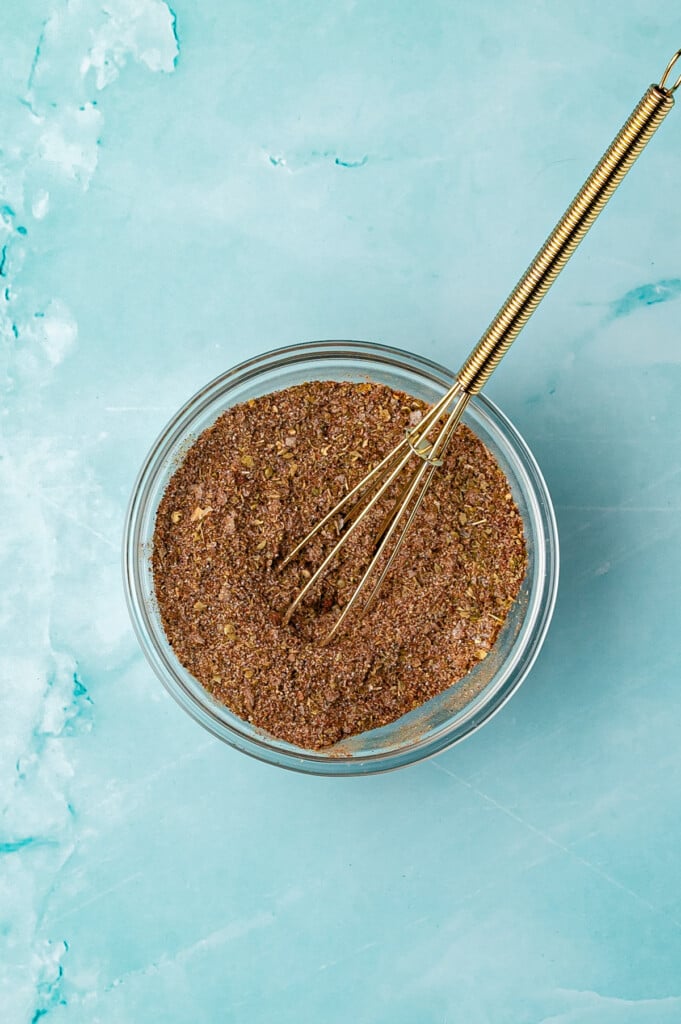 Slow Cooker Pulled Pork Tacos spices in a bowl