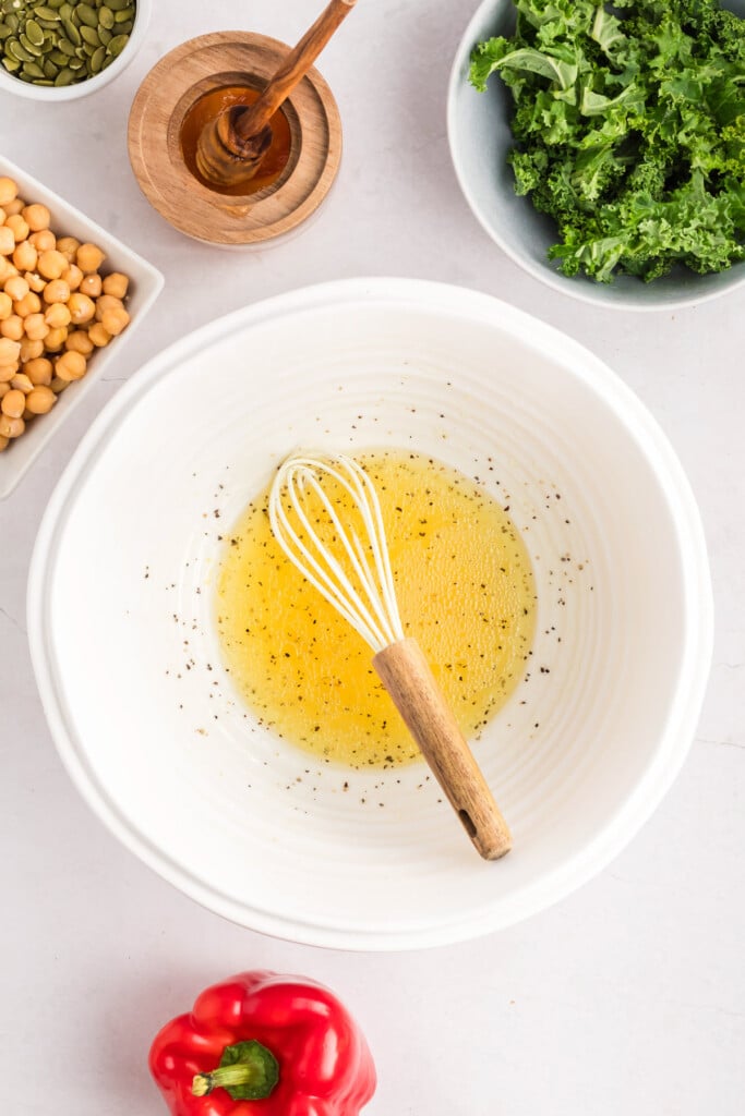 Kale Chickpea Salad dressing ingredients 