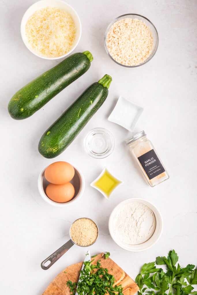 Air Fryer Zucchini Fries recipe ingredients 