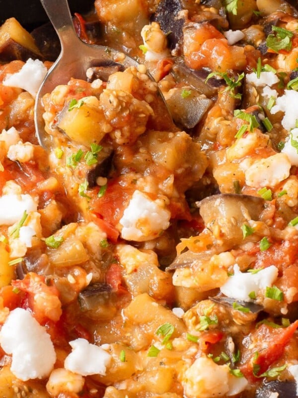 Skillet Tomato and Eggplant 1200 x 1200