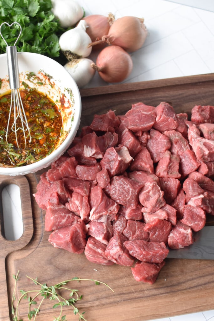 Mediterranean Steak Bites recipe ingredients 