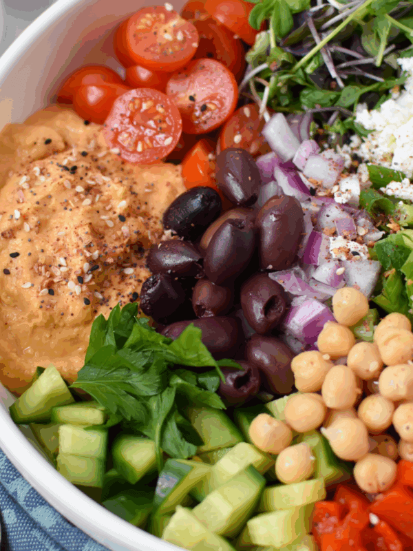 Easy Mediterranean Hummus Bowl 1200 x 1200