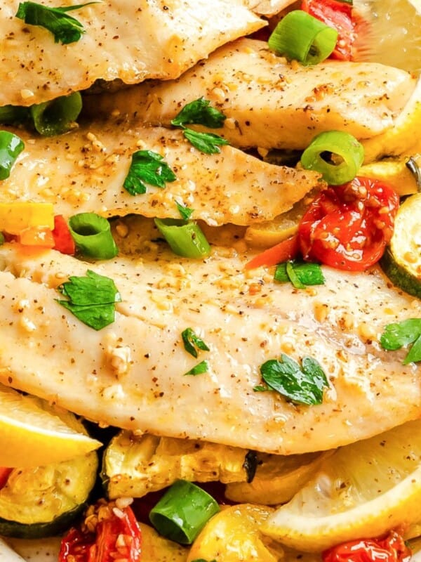 Easy Baked Mediterranean Tilapia Sheet Pan