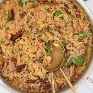 One Pot Sausage Orzo