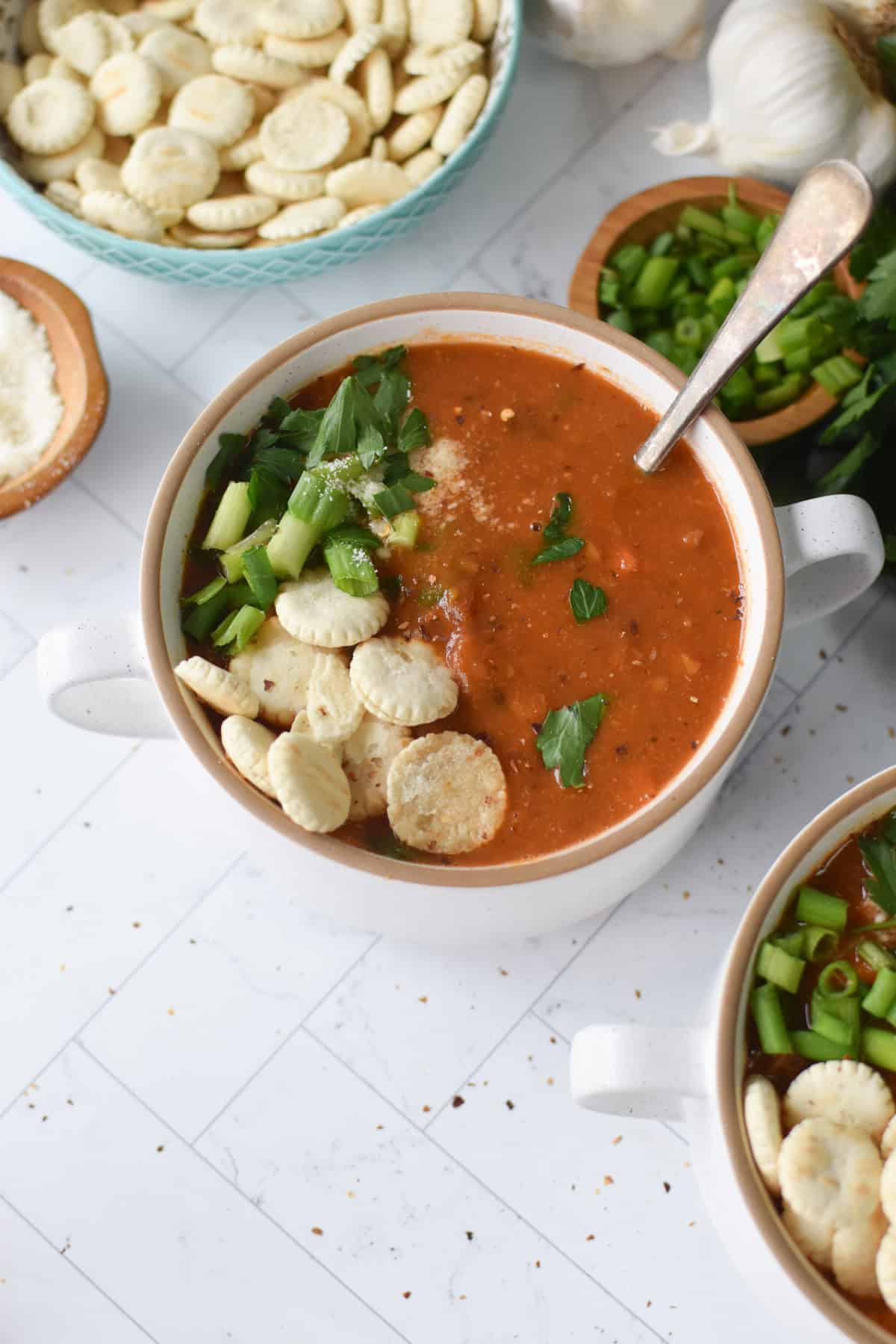 best 15 bean soup in bowls with spoons
