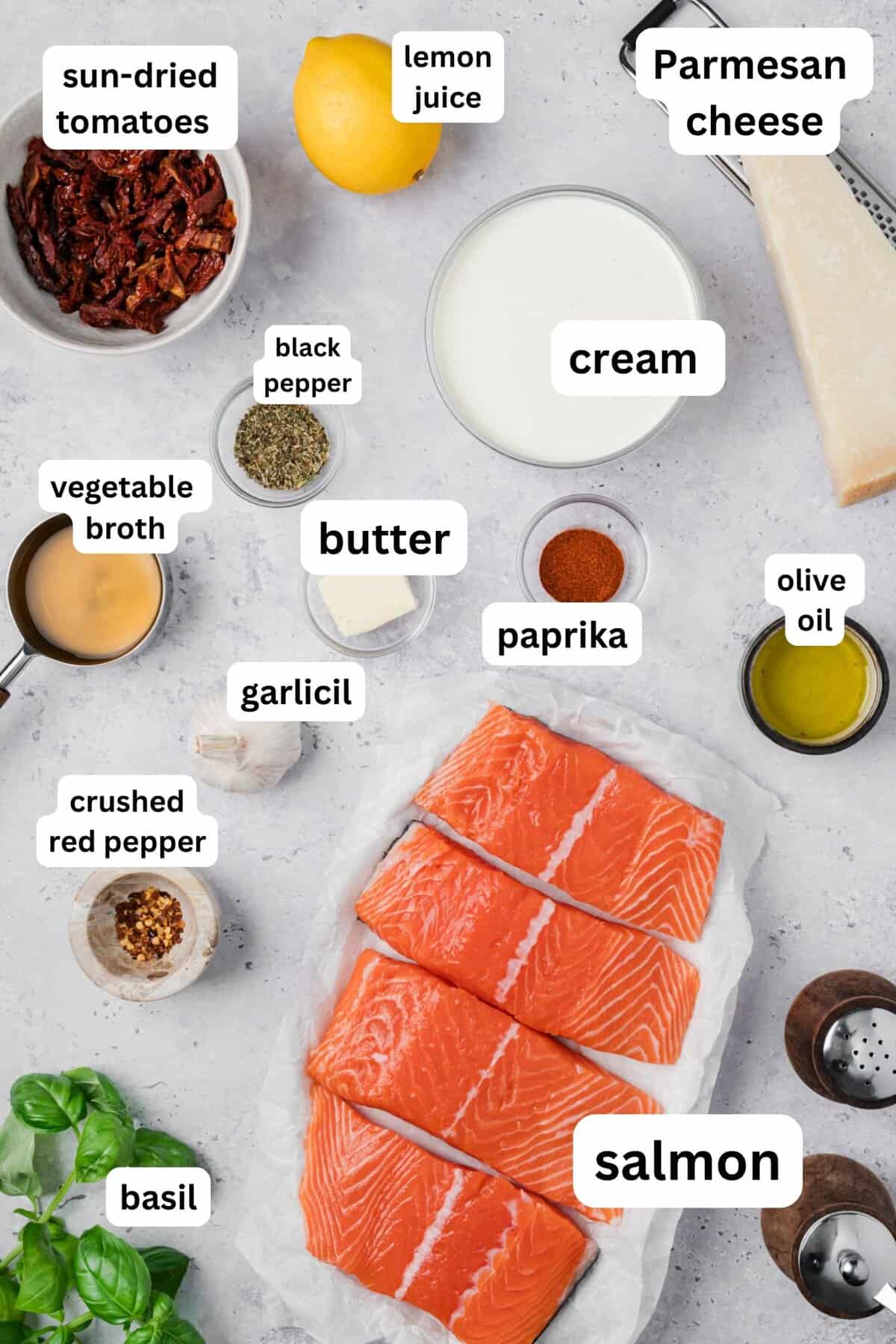 Marry Me Salmon Recipe Ingredients