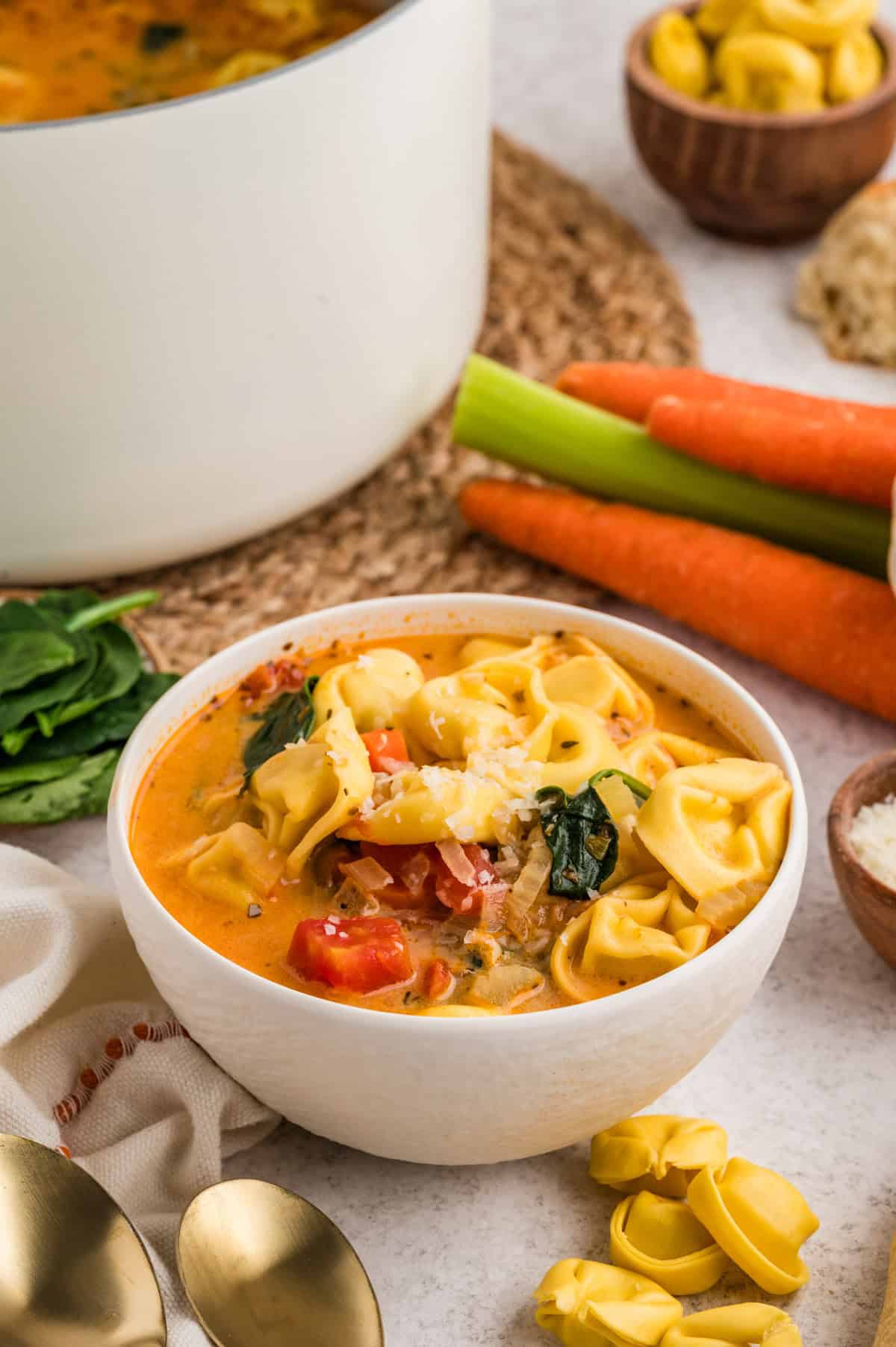 Homemade Tortellini Soup