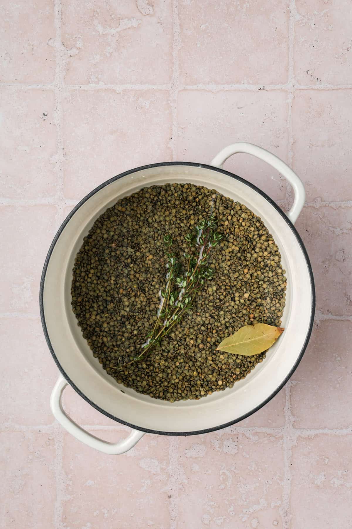 Hearty Green Lentil Salad with Olives