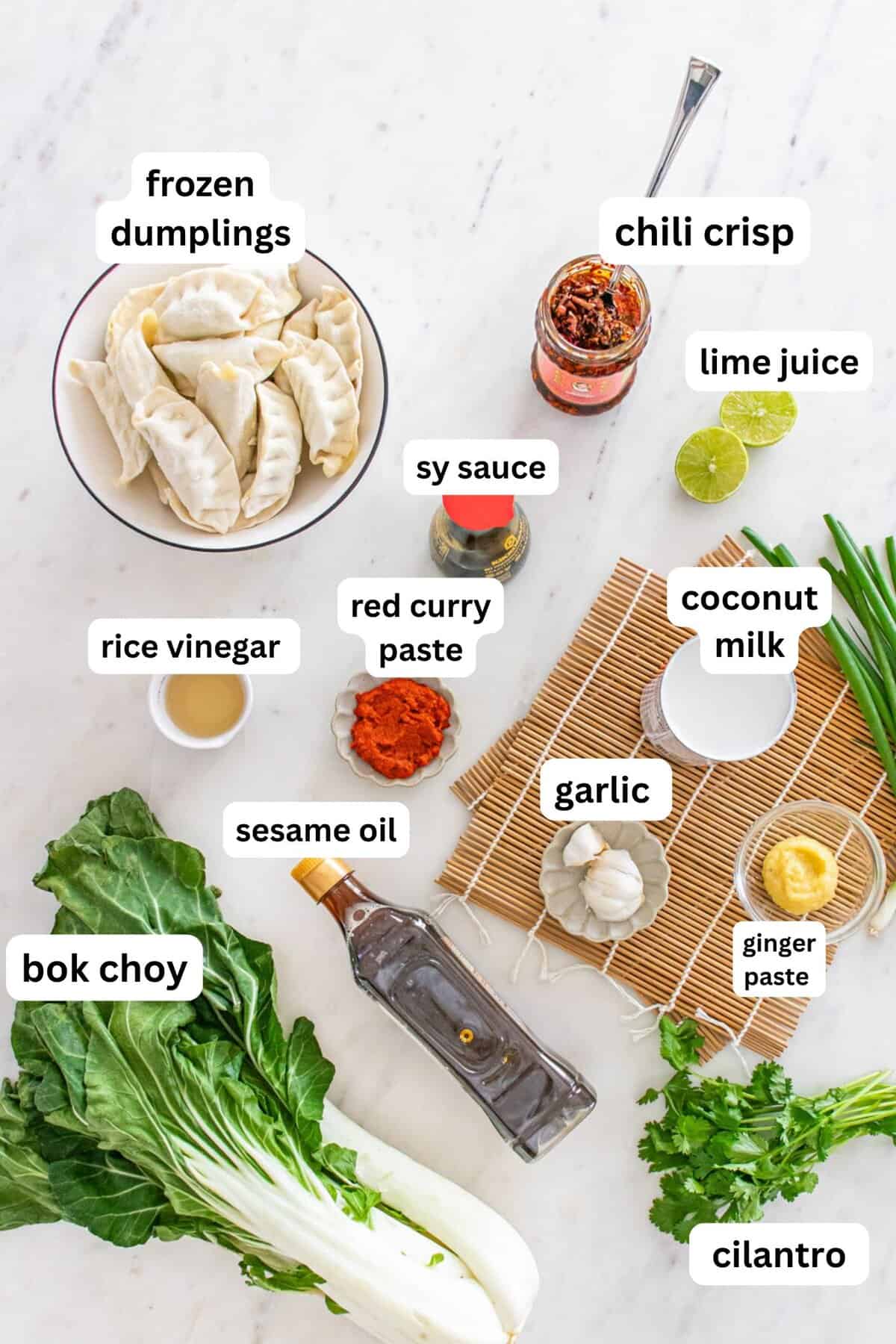 Viral Baked Dumplings Recipe Ingredients