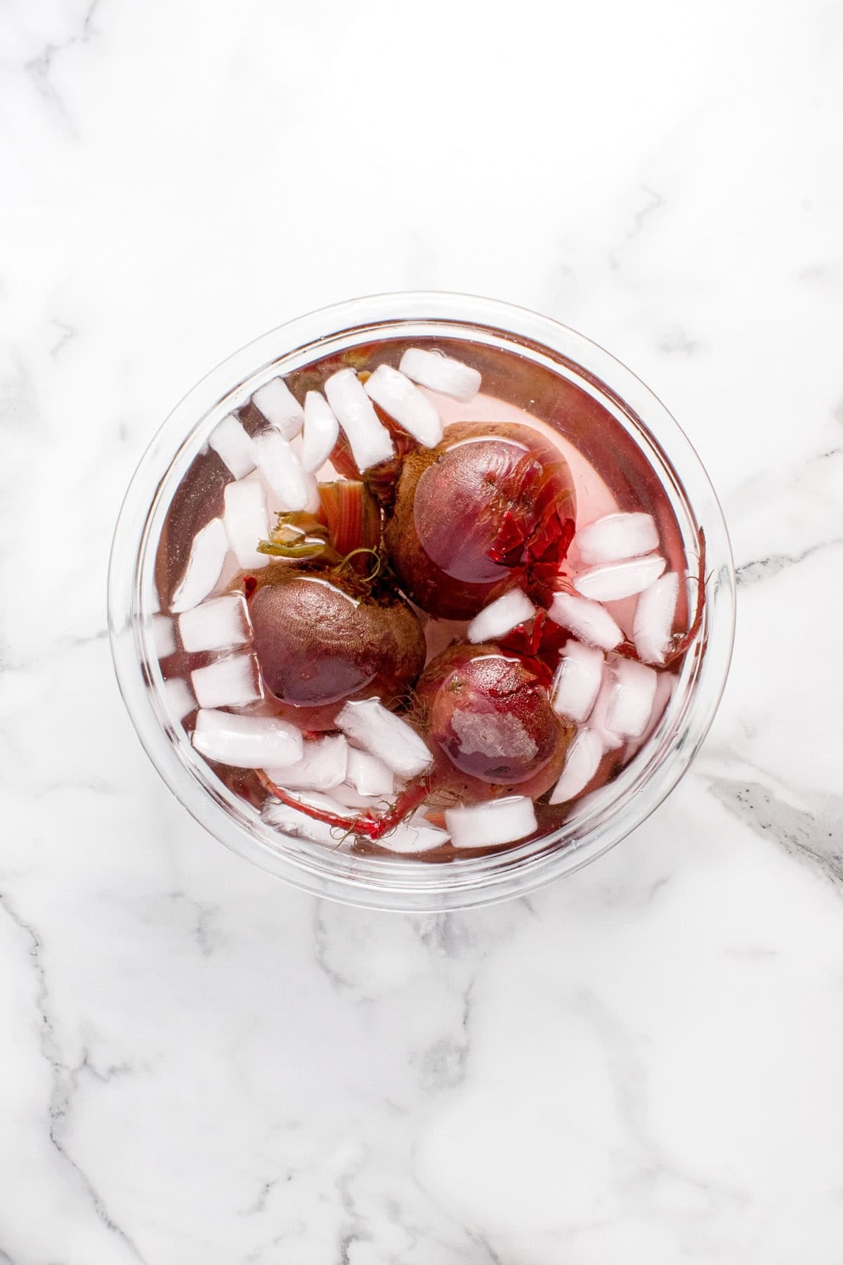 Beets in an ice bath