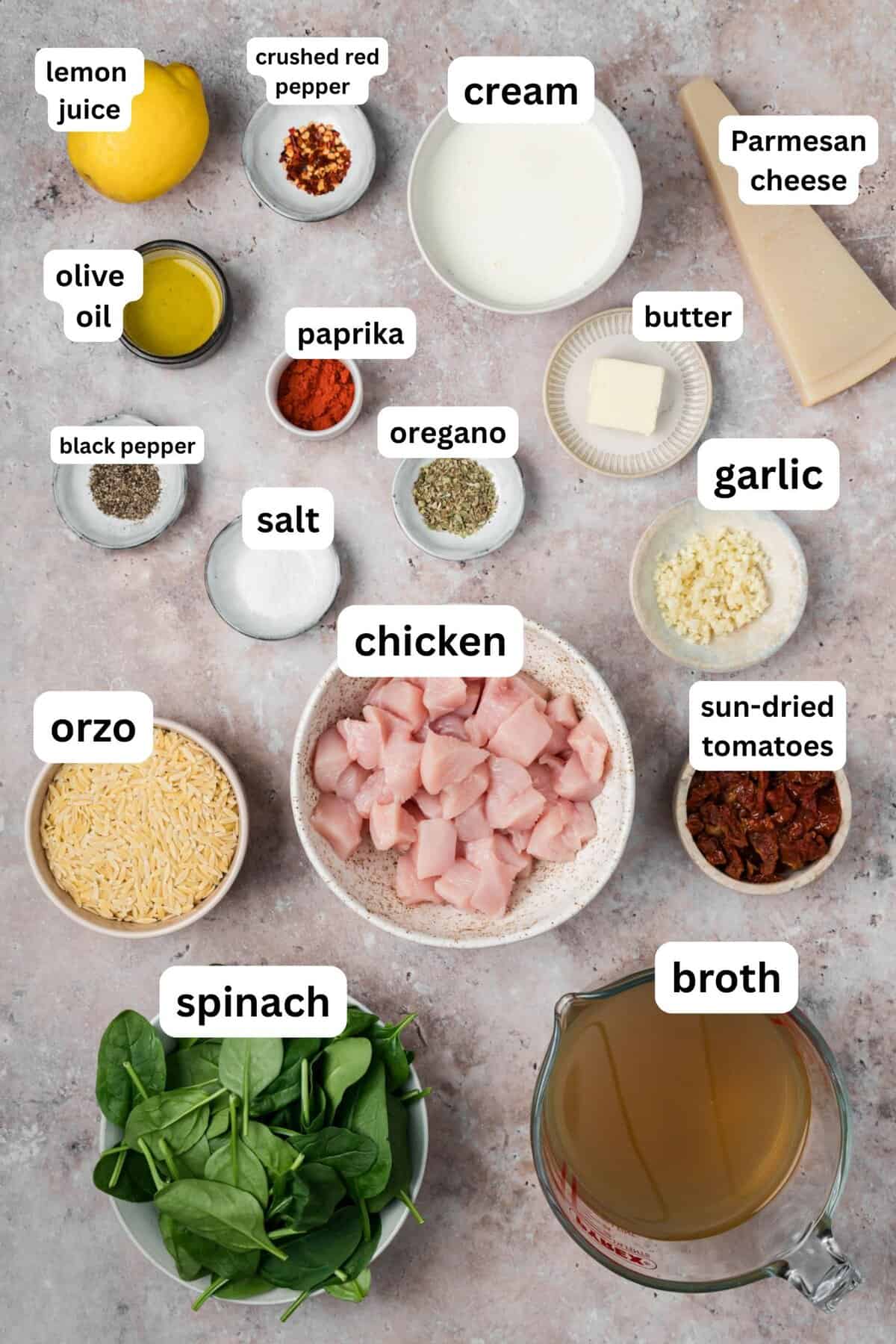 Marry Me Chicken recipe ingredients