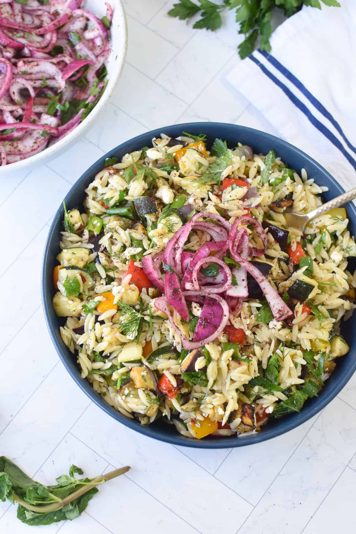 Easy Mediterranean Roasted Vegetable Salad with Feta Cheese