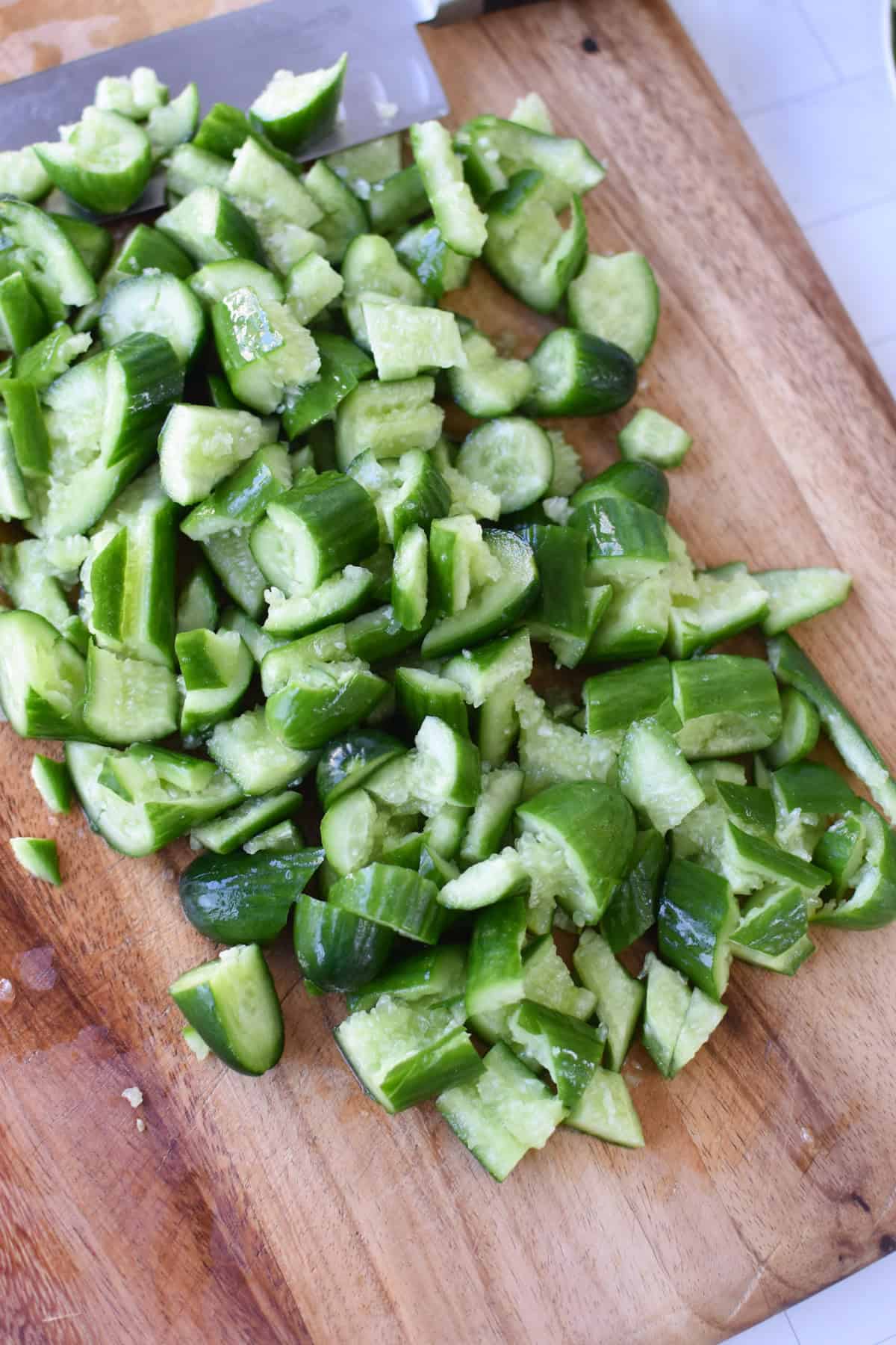 Smashed Cucumbers