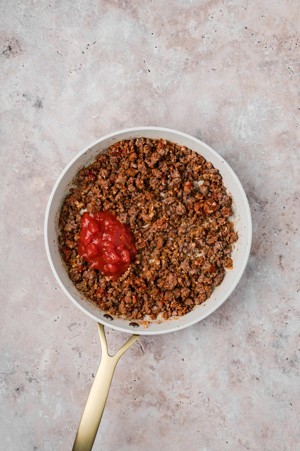 Tomato Paste in ground beef