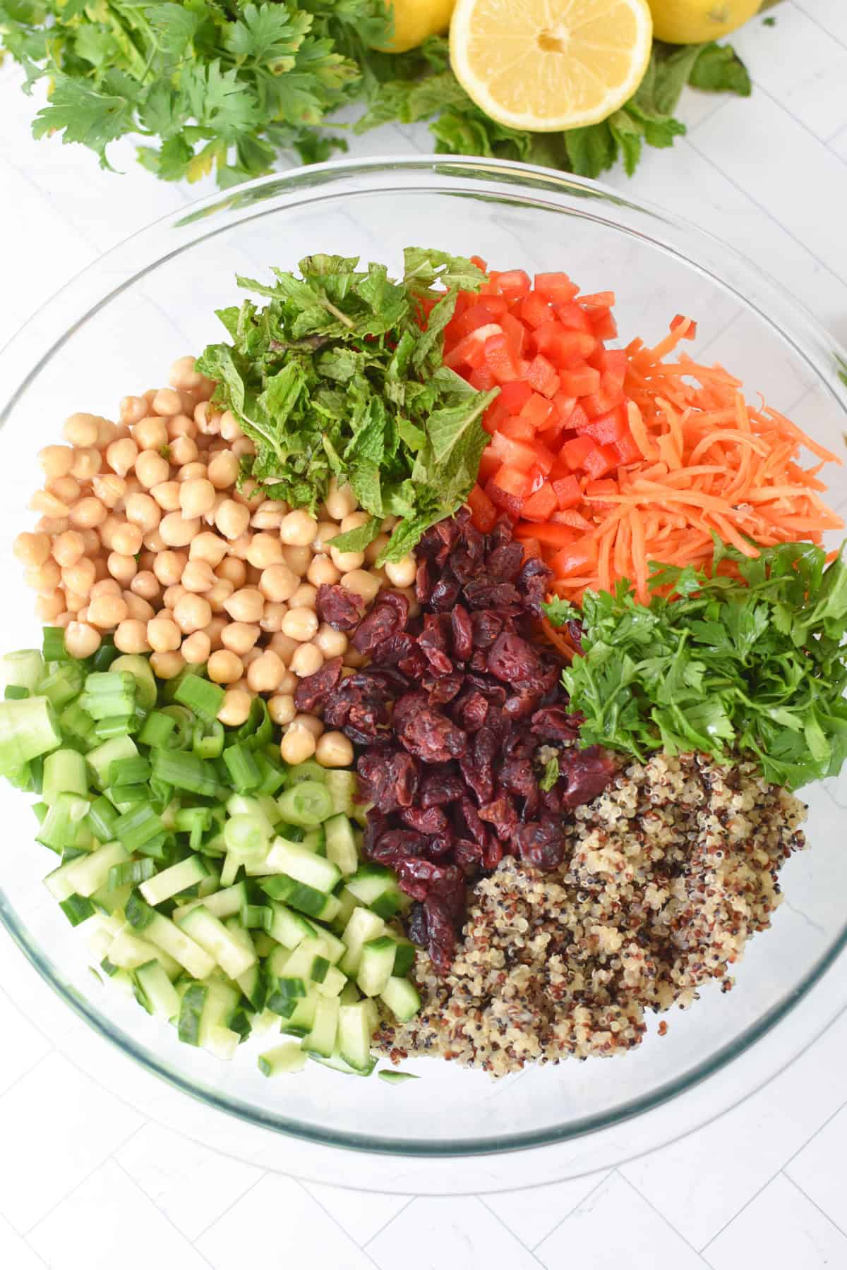Quick Moroccan Chickpea Quinoa Salad