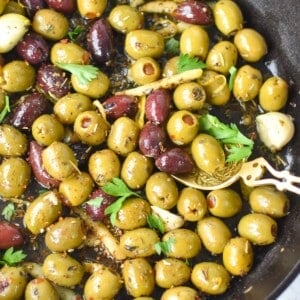 Warm Olives with Lemon and Mediterranean Herbs