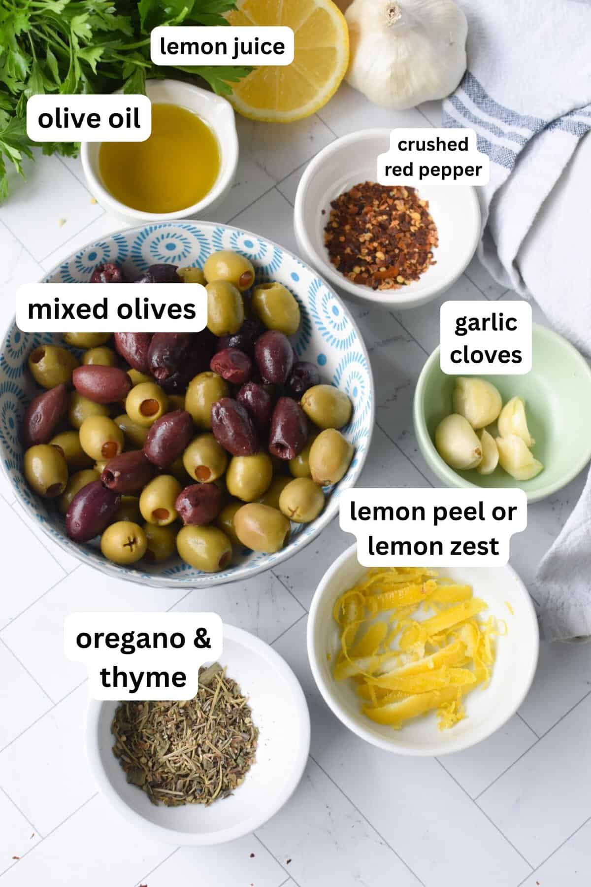 Warm Olives recipe ingredients