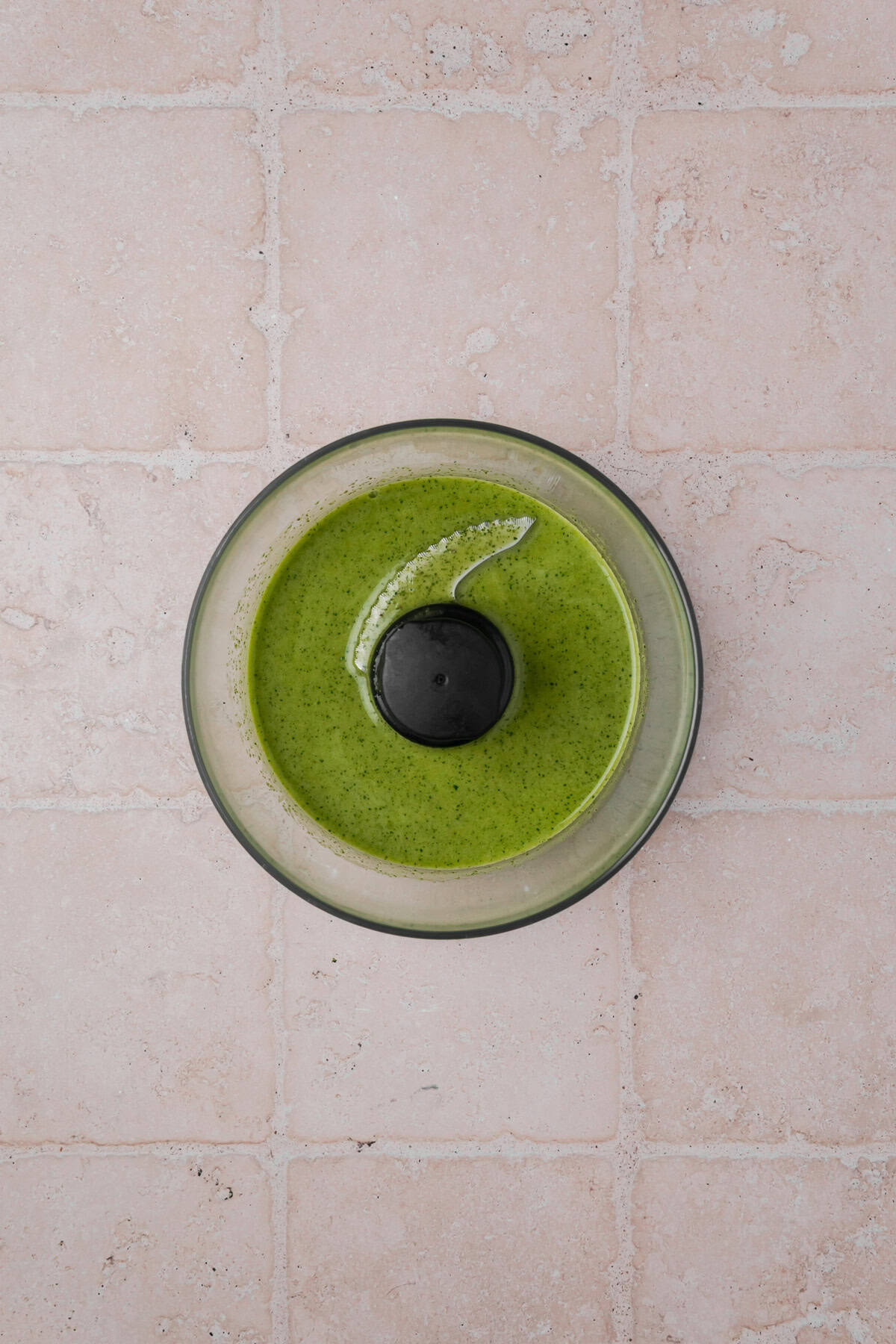 Cilantro dressing in a blender