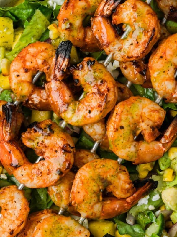 Easy Grilled Shrimp Salad with Cilantro Vinaigrette
