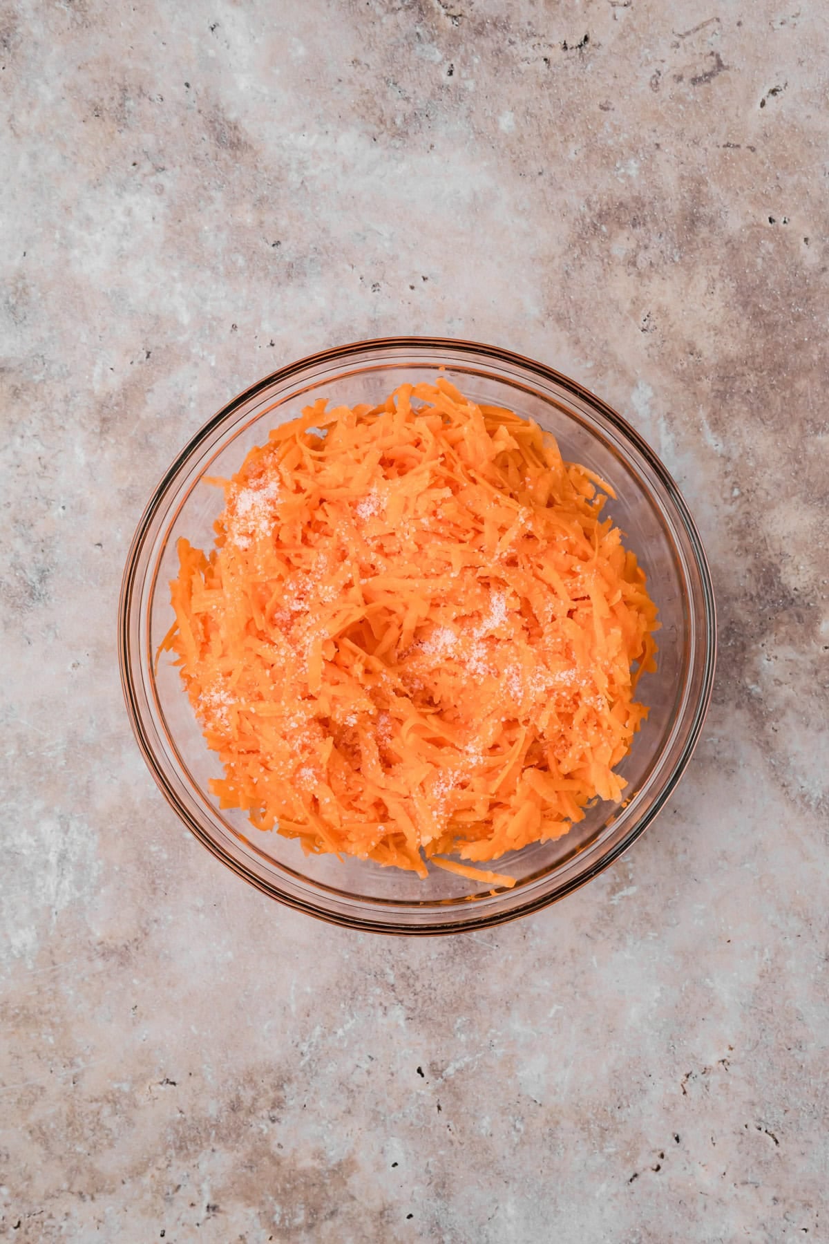 Sweet Potatoes Shredded in a bowl