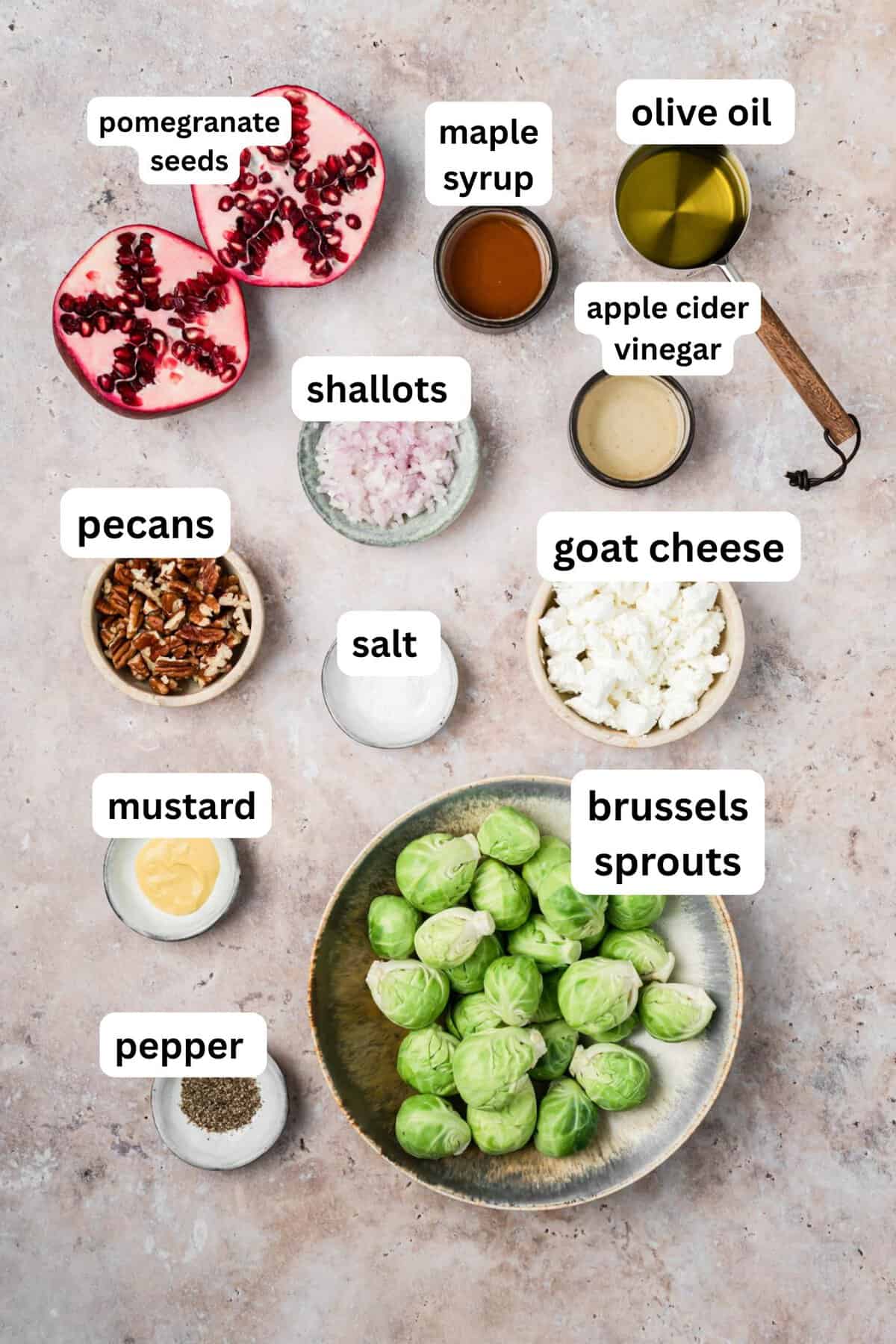 Brussels Sprouts Salad recipe ingredients