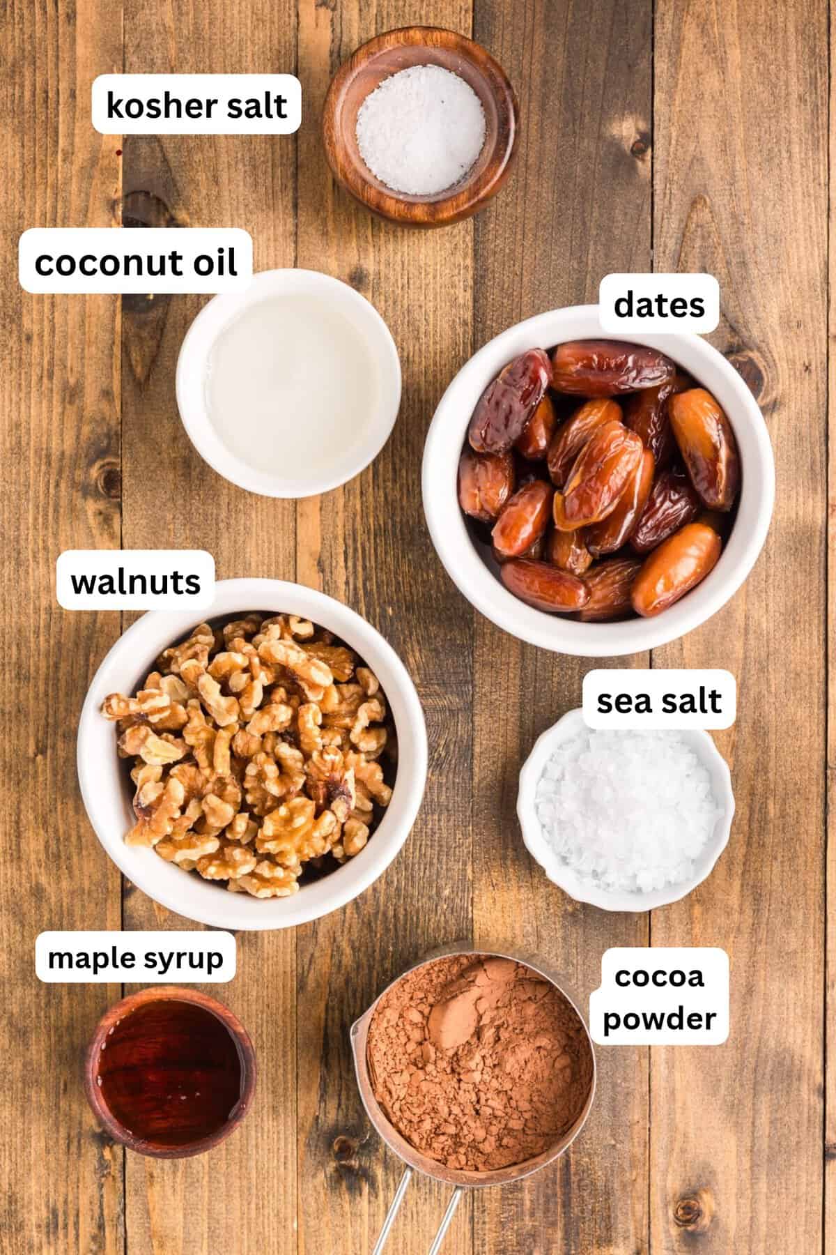 Recipe Ingredients for No Bake Date Bars